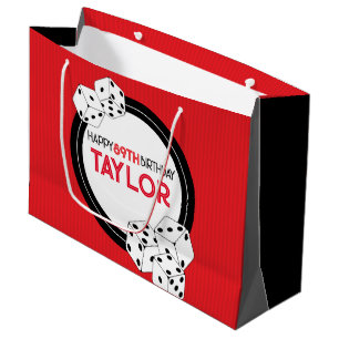 Casino Poker Dice Anniversaire Cadeau Sac