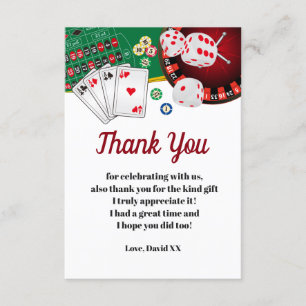 Casino, Poker, Erwachsene, danke Karte