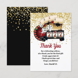 Casino, Poker, Erwachsene, danke Karte