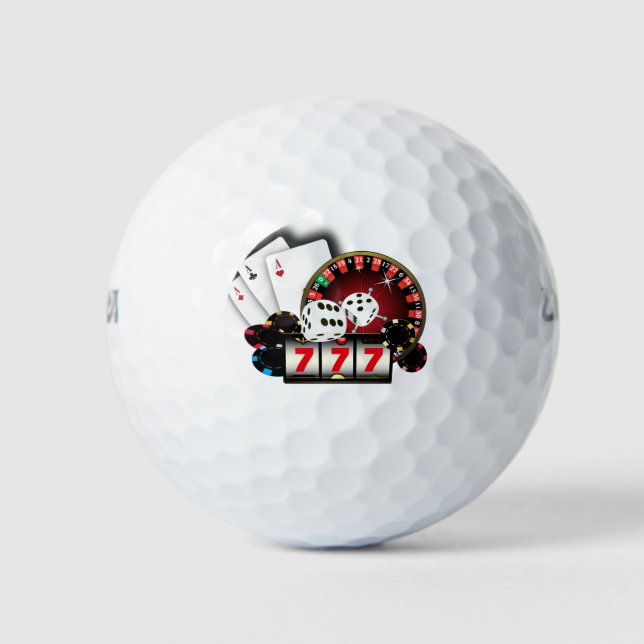 Casino, Poker, Erwachsenenartikel Golfball (Vorderseite)