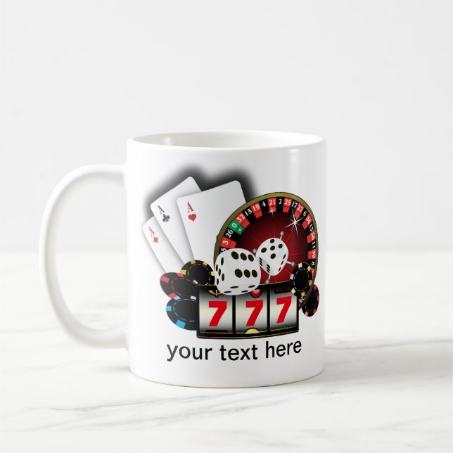 Casino, Poker, Erwachsenenartikel Kaffeetasse (Links)