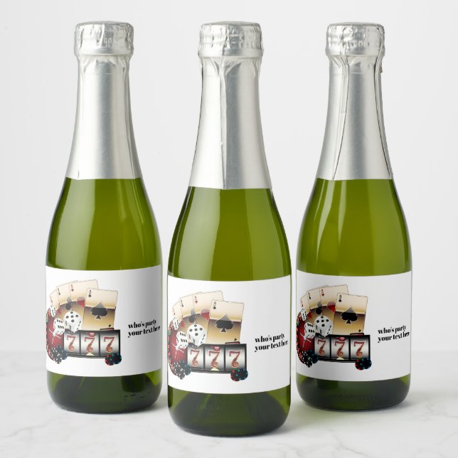 Casino, Poker, Erwachsener, Wein, Weinetikett, Auf (Flaschen)