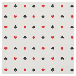 Casino Poker Kartenzeichen Muster Stoff