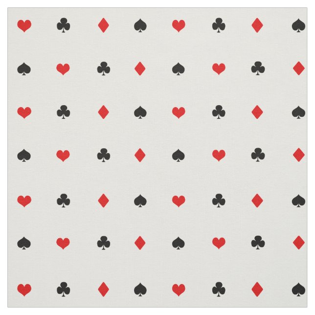 Casino Poker Kartenzeichen Muster Stoff (Muster)