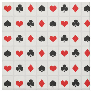 Casino Poker Kartenzeichen Muster Stoff