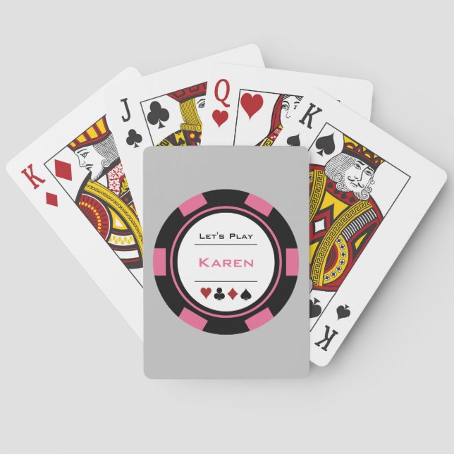 Casino Poker - Maßgeschneiderter Chip Spielkarten (Rückseite)