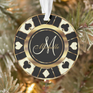 Casino Poker Monogram Chip - Ivoire