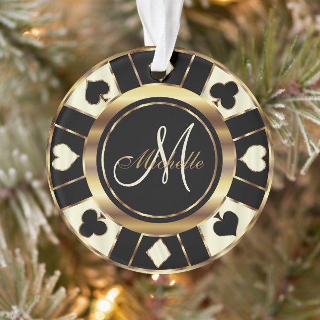Casino Poker Monogram Chip - Ivoire (Arbre)