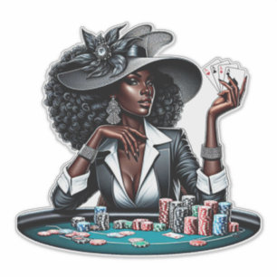 Casino Poker Spielspazierweg Aufkleber