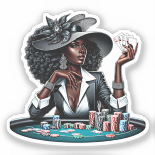Casino Poker Spielspazierweg Aufkleber
