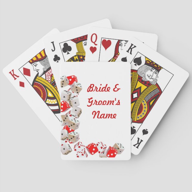 Casino pont Mariage de cartes de jeu Faveurs (dos)