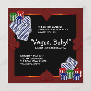 Casino Prom Einladung von Las Vegas