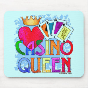 Casino Queen Blaues Mauspad
