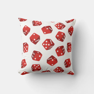 Casino Red Dice Craps Game Kissen