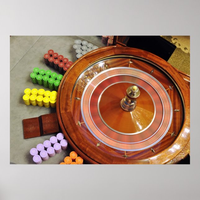 Casino Roulette Roulette Drehen Poster (Vorne)