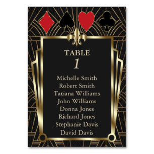 Casino Royale Poker 40e Anniversaire Carte de sièg