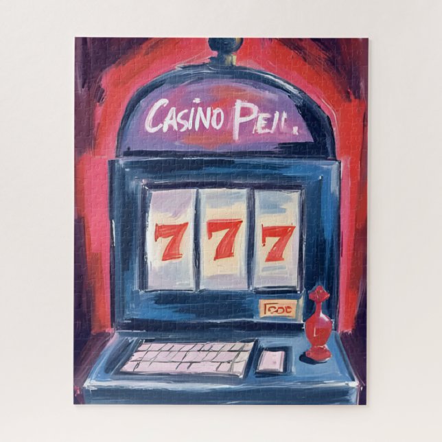 Casino Slot Machine Painting (Vertikal)