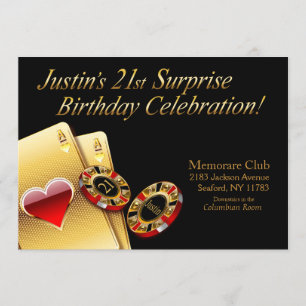 Casino-Style-Party BITTE FRAGEN SIE MICH, NAMEN AU Einladung