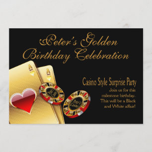 Casino-Style-Party BITTE FRAGEN SIE MICH, NAMEN AU Einladung