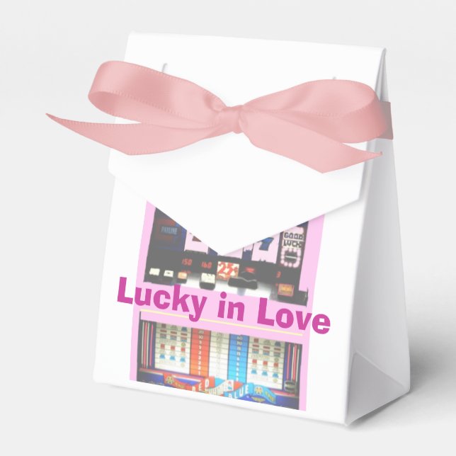 Casino Thema Lucky Liebe Geschenkschachtel (Vorderseite)
