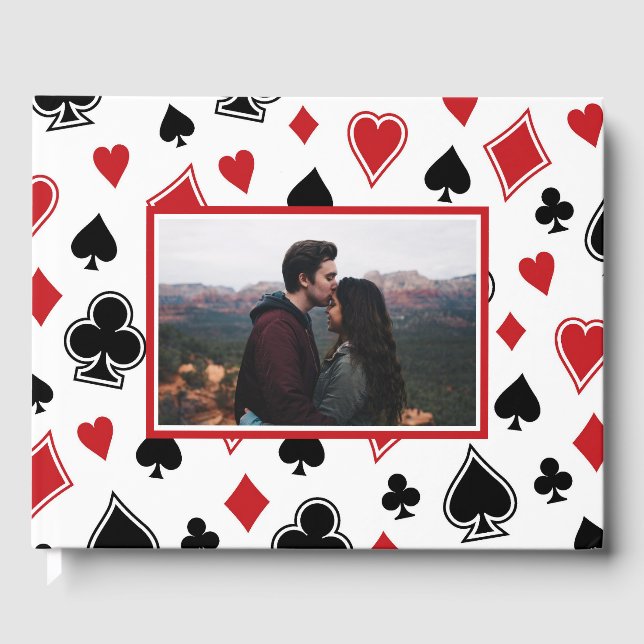 Casino Theme Las Vegas Wedding Gästebuch (Vorderseite)