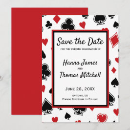 Casino Theme Las Vegas Wedding Speichern Sie das D Save The Date