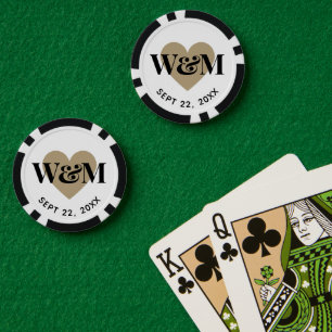 Casino-Themen-Hochzeitsgeschenk Pokerchips