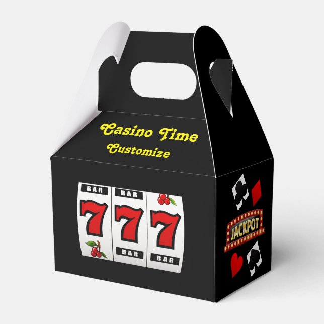 Casino Time Favor Box Geschenkschachtel (Vorderseite)