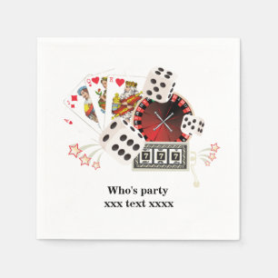 Casino, Vegas, Poker, Glücksspiel, ErwachsenenSer Serviette