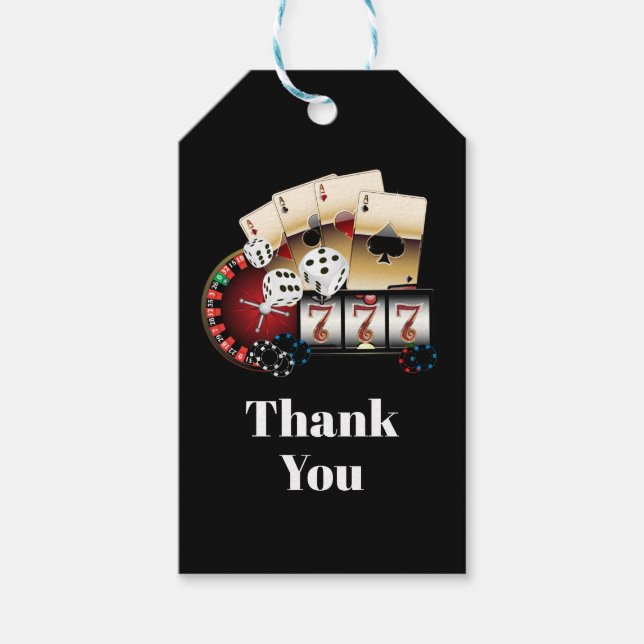 Casino, vielen Dank Geschenkanhänger (Vorderseite)