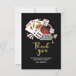 casino vintage, poker, adulte, carte de remercieme