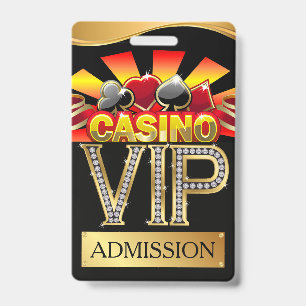 CASINO VIP-Ausweis mit Band Siehe Rückseite Ausweis