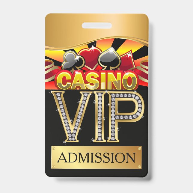 CASINO VIP Lanyard BADGE (Front)