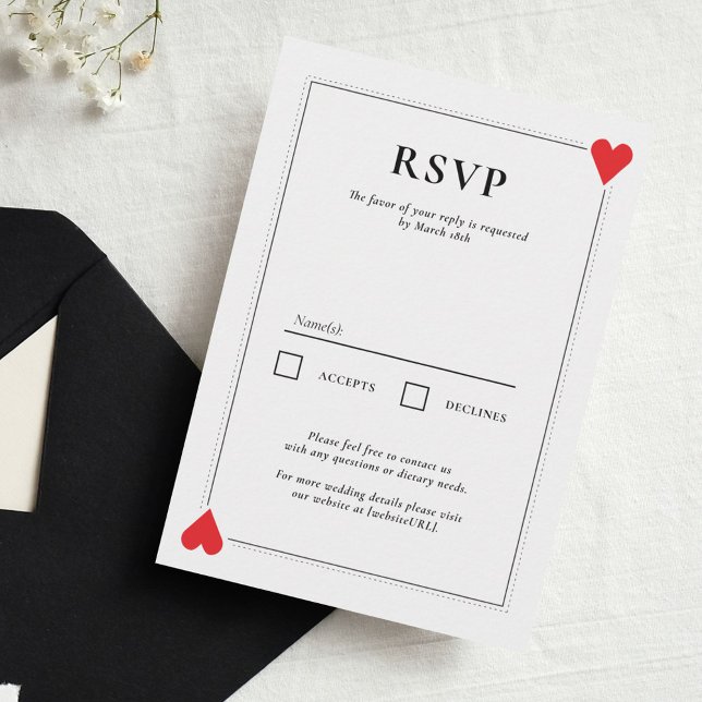 Casino Wedding RSVP Card (Von Creator hochgeladen)