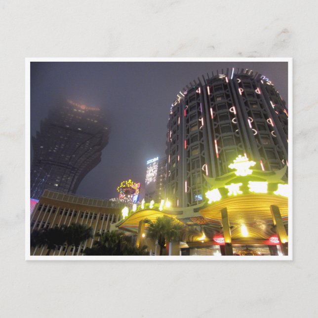 Casinoabende in Macau Postkarte (Vorderseite)