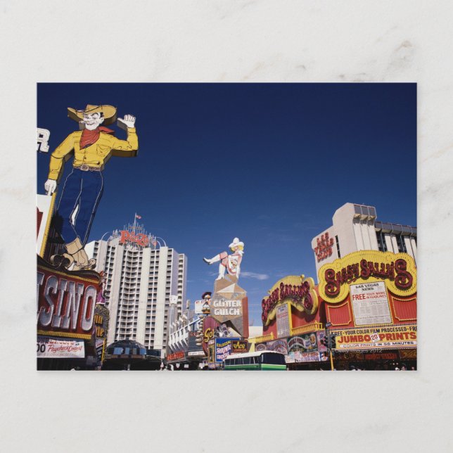Casinos und Hotels in Las Vegas Postkarte (Vorderseite)