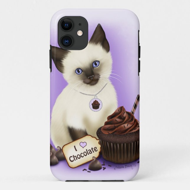 Caso Siamés Del IPhone 5 Del chocolate de La Magda Case-Mate iPhone Hülle (Rückseite)