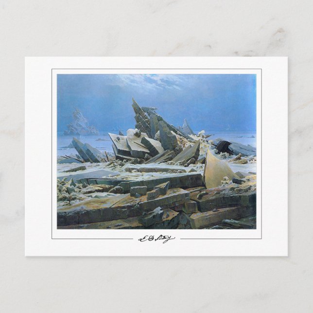 Caspar David Friedrich #24 - Fine Art Postcard Postkarte (Vorderseite)