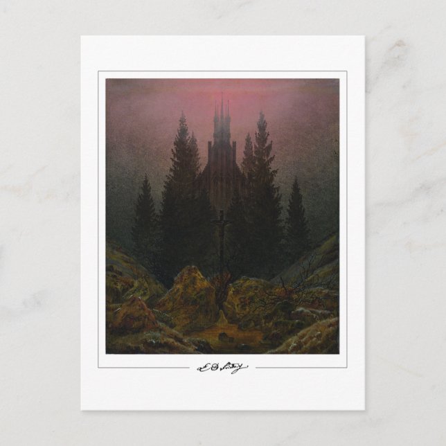 Caspar David Friedrich #3 - Fine Art Postcard Postkarte (Vorderseite)