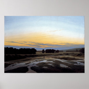 Caspar David Friedrich das Grosse Gehege Poster