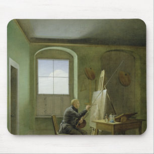Caspar David Friedrich in seinem Studio, 1811 Mousepad