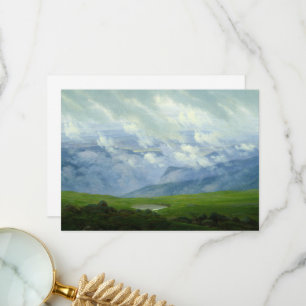 Caspar David Friedrich treibt Wolken Dankeskarte