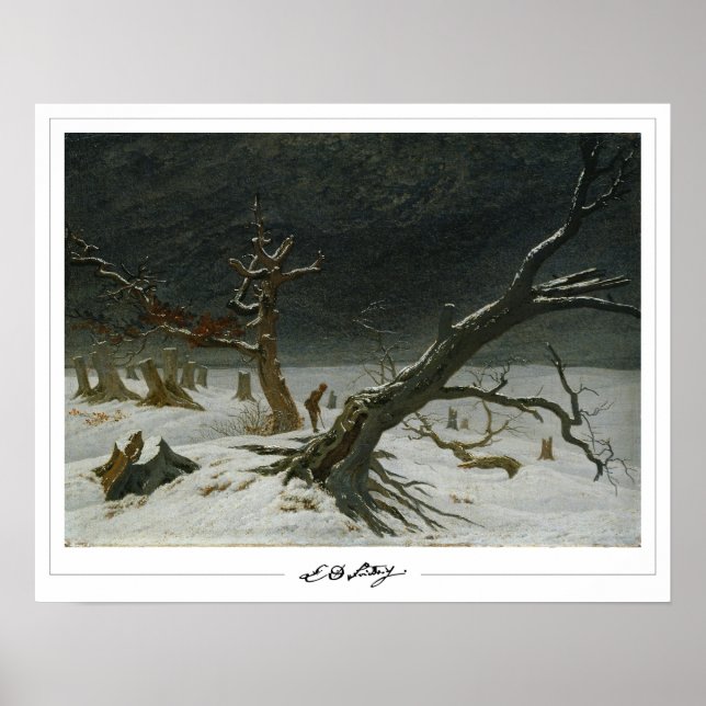 Caspar David Friedrich Zedign Art Poster #128 (Vorne)