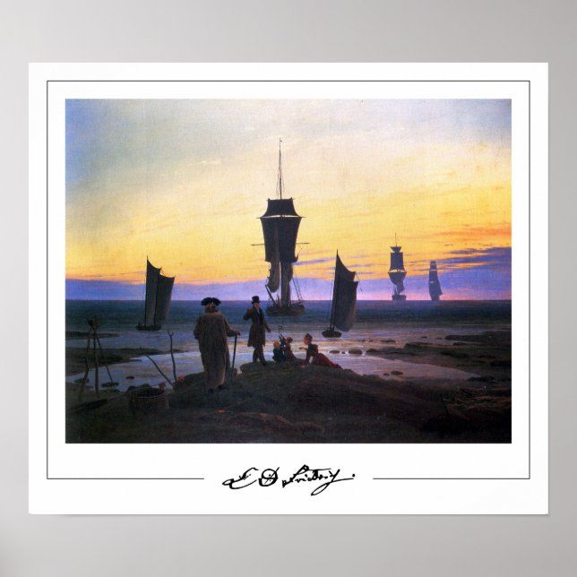Caspar David Friedrich Zedign Art Poster #153 (Vorne)