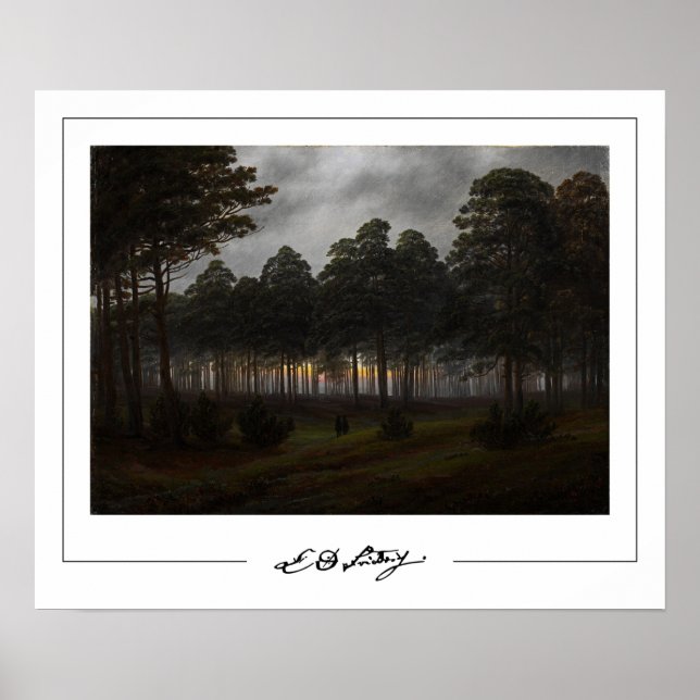 Caspar David Friedrich Zedign Art Poster #72 (Vorne)