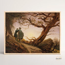 Caspar David Friedrich zwei Männer verkörpern den Poster