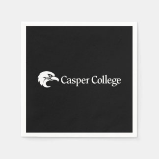 Casper College Text Logo remains the same as it's  Serviette