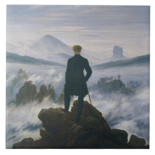 Casper Friedrich Der Wanderer über dem Nebel Fliese