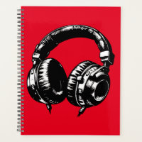 Casque audio Musique Noire DJ Musical