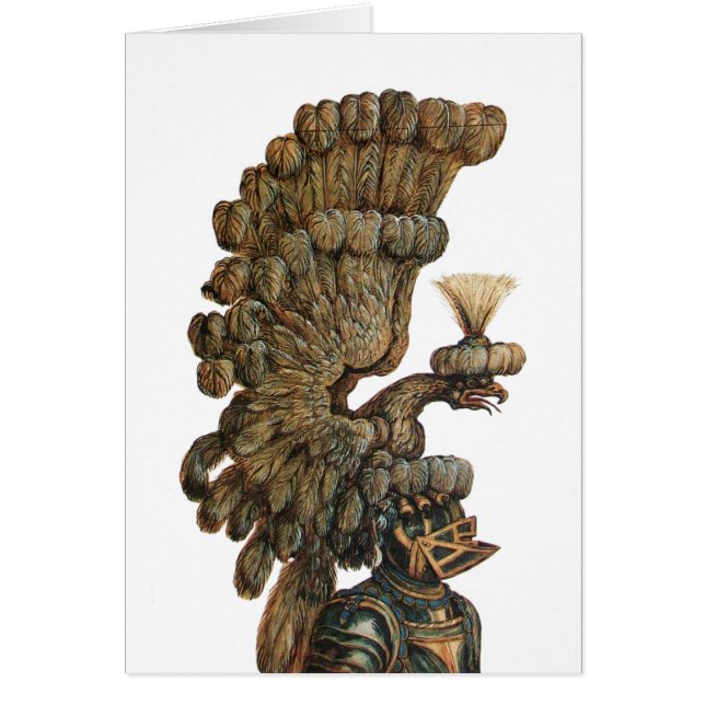 CASQUE DE CHEVALIER ANTIQUE AVEC PARC D'AGLE (Devant)